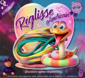 Autocollant REGLISSES AMERICAINS COEUR serpent 1