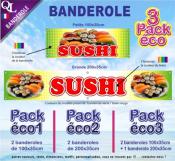 Banderole SUSHI Pack éco au choix