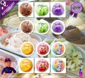 Etiquettes autocollantes GLACES GLACIER