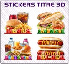 Sticker TITRE 3D Sal