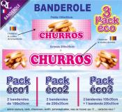Banderole CHURROS Pack éco au choix