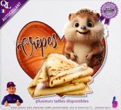 Autocollant CREPES COEUR BOIS herisson 1