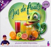 Autocollant JUS DE FRUITS COEUR caméléon 1