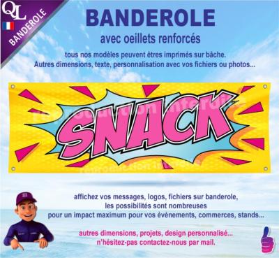 Banderole SNACK plv stand Food Truck