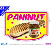 Autocollant PANINI NUTELLA cadre 5 couleurs au choix