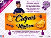 Banderole CRPES maison plv stand Forain