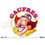 Autocollant Clown Gaufres