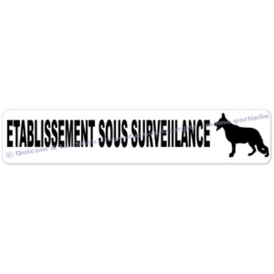 Autocollants Etablissement sous Surveillance Canine (PM)