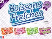 Autocollant BOISSONS Fraches titre (ref1)