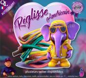 Autocollant REGLISSES AMERICAINS COEUR elephant 1