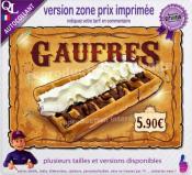 Autocollant GAUFRES NUTELLA CHANTILLY affiche western indien