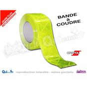 Bande REFLECHISSANTE  Coudre Microprismatique JAUNE FLUO