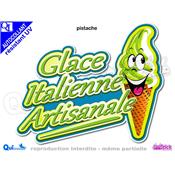 GLACE ITALIENNE ARTISANALE COMIQUE TITRE autocollant