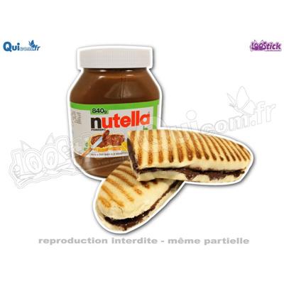 Autocollant Panini coupé Pot Nutella