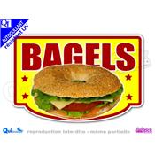 Autocollant BAGELS cadre - couleurs au choix