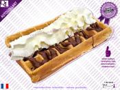 Autocollant GAUFRE Nutella Chantilly