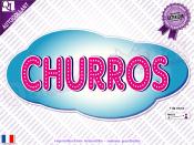 Autocollant Lettrage Churros Nuage