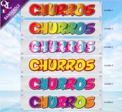 Banderole CHURROS titre cartoon