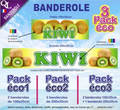 Banderole KIWI Pack éco au choix