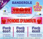 Banderole POMME D'AMOUR Pack éco au choix