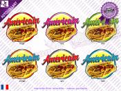 Autocollant Titre AMERICAIN Food Truck