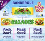 Banderole SALADES Pack éco au choix