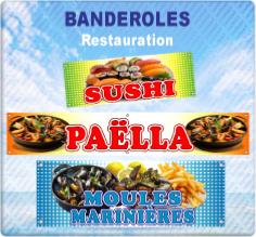 Banderoles RESTAURATION