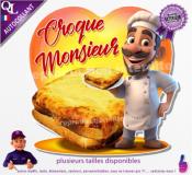 Autocollant CROQUE MONSIEUR COEUR chef 1