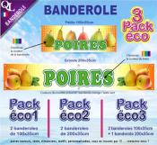 Banderole POIRES Pack éco au choix