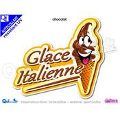 GLACE ITALIENNE COMIQUE TITRE autocollant