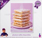 GAUFRES avec SUCRE GLACE poster photo adhésif  ref 1