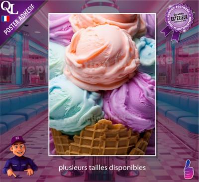 GLACES BOULES poster photo adhésif  ref 1