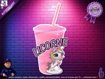 autocollant GRANITE parfum LICORNE sticker