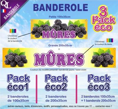 Banderole MURES Pack éco au choix