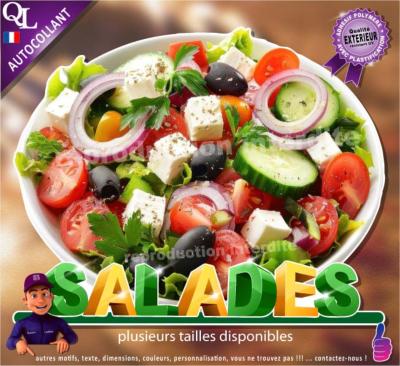 Autocollant SALADES titre 3D sticker