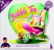 Autocollant BUBBLE TEA COEUR grenouille 1