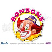 Autocollant Clown Bonbons