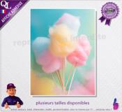 PHOTO POSTER autocollant BARBE A PAPA ref 2