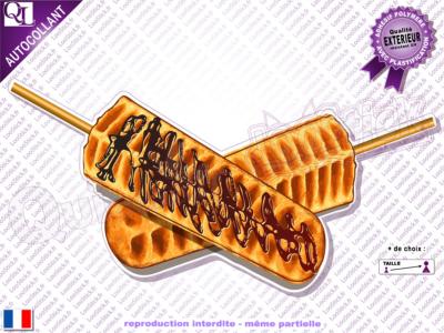 Autocollant GAUFRE Sucette Duo