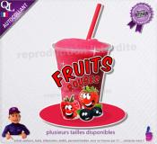 autocollant GRANITE parfum FRUITS ROUGES sticker