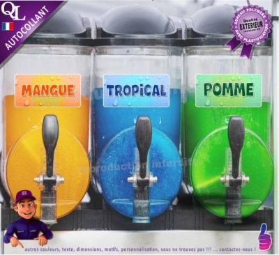 étiquettes autocollantes parfiums granita