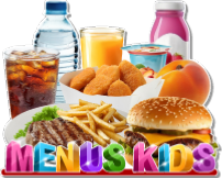 MENUS ENFANTS sticker PLV AUTOCOLLANT
